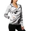 Sudadera Ligera con Cremallera para Mujer con Capucha y Bolsillos Manga Larga Chaqueta de Protección Solar Estampado Tie-Dye Ropa Exterior Informal