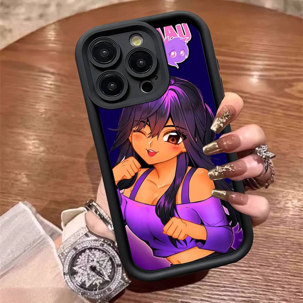 Aphmau Cute Girl Funny Phone Case For IPhone 17 16 15 14 13 12 11 Pro Max Plus Silicone Shockproof Case