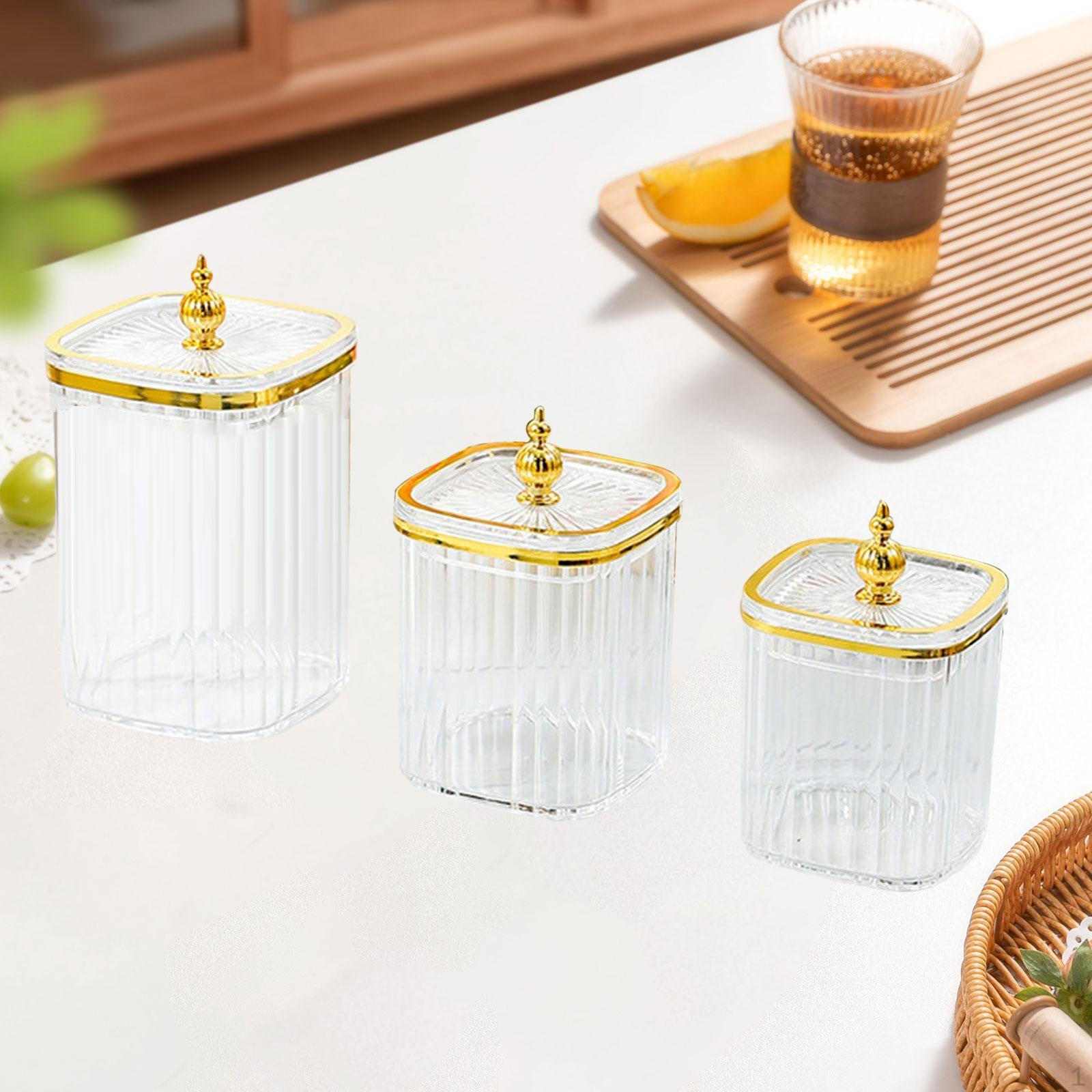 Сервировочное блюдо из 3 предметов с крышкой миска для закусок универсальная пылезащитная емкость для закусок для жизни Clear Tower Bead 1657₽