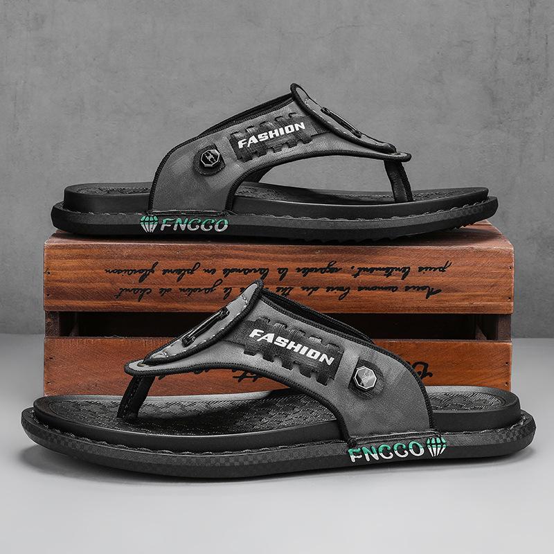 Men's Summer Flip-flops Youth Sports Wear-resistant Sandals Vietnam Internet Celebrity Beach Soft Bottom Casual Slippers