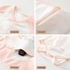 Newborn Baby Cotton Short Sleeve Romper - Triangle Crawling Suit, Lightweight, Snap Crotch, Class A.