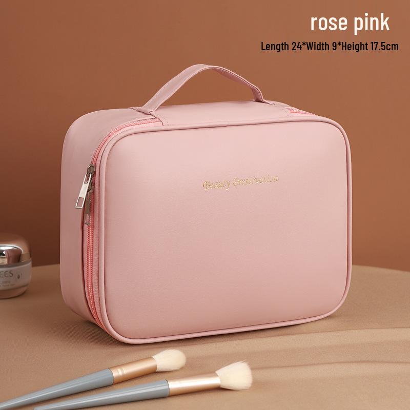 

High-Capacity Portable Makeup Bag with Multi-Functional Compartments for Travel 24*9*17.5cm