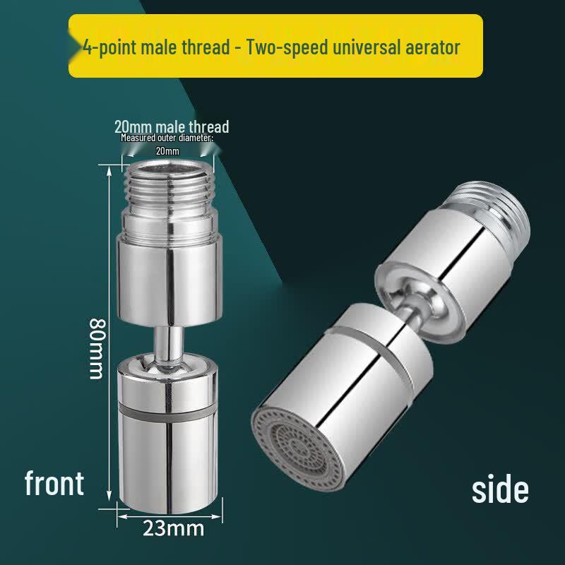 Universal Dual-Mode Faucet Aerator and Extender