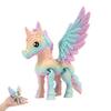 3D Printed Horse Ornament Articulated Horse Winged Unicorn Toy Flexible Animal Fidget Toy with Movable Joints for Home Office Stress Relief Desktop