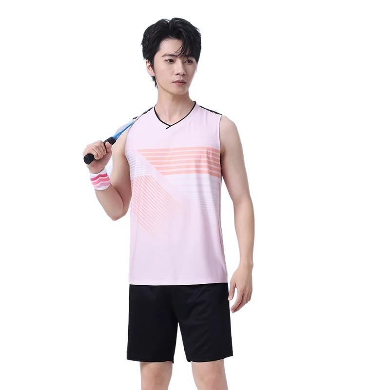 Quick-Dry Volleyball Tank Top Set Men Women Breathable Sportswear Training Match Gym