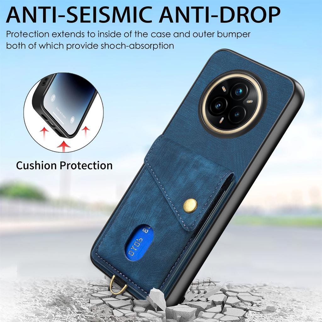 For Realme 14 Pro 5G Case with Card Holder Kickstand Leather Phone Back Cover