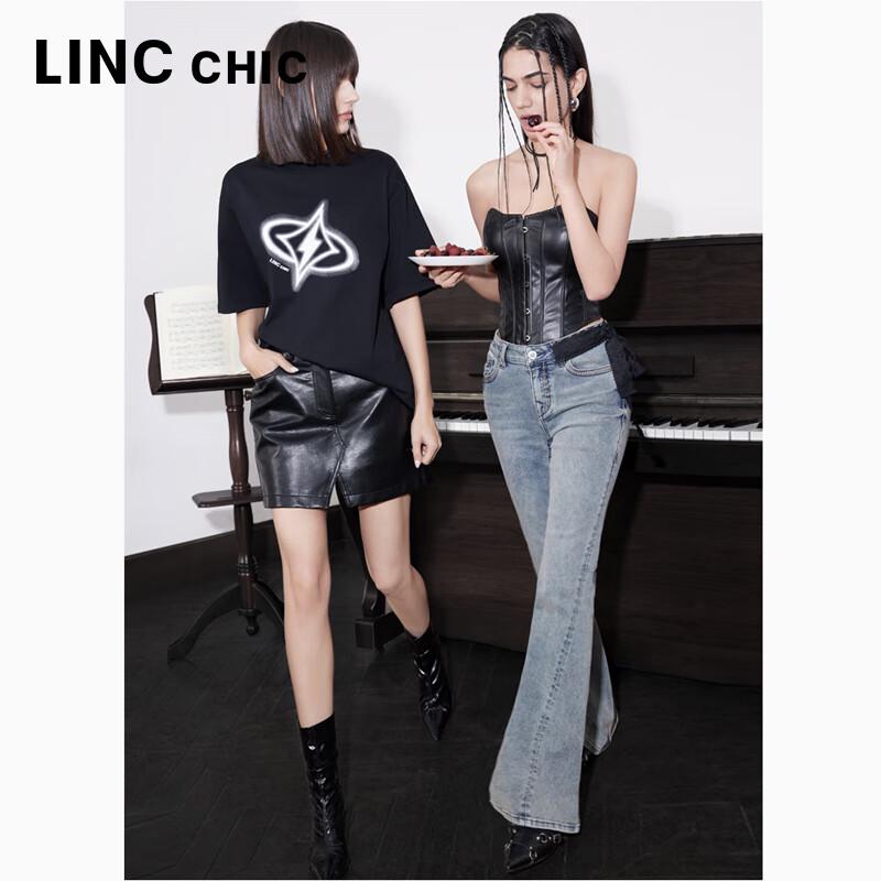 Jinyujie Women's Vintage Mid-High Waist Slim Fit Bootcut Stretch Jeans