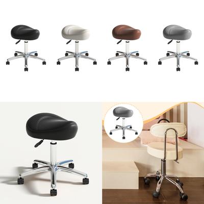 Sattelhocker Salon Massagestuhl Ergonomisch Höhenverstellbar Stabil Mehrzweck PU-Leder für Kneipen Maniküre Schönheit