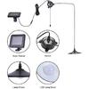 Lixada Solar Pendant Light Outdoor Indoor Hanging Light LED Shed Light Waterproof Pendant Lamp with Remote Control & Pull Cord for Garden Yard Patio