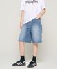 CARGOBROS FOR WOMAN Fade Wash Cargo Bermuda Pants (Blue)