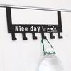 Creative  Wrought Iron Door Hook No T race  Punching Storage Rack