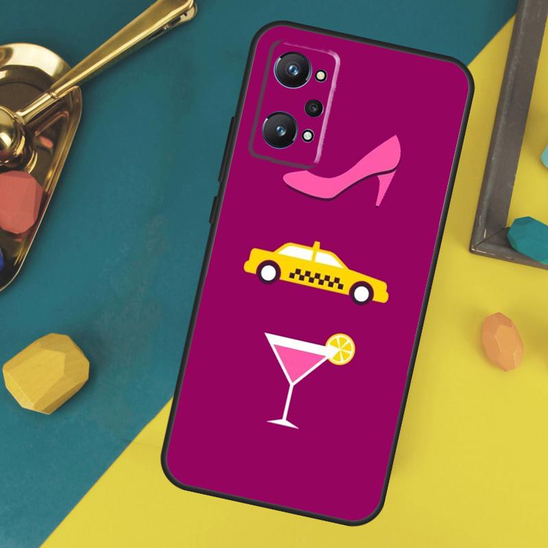Sex and the City Case For Realme C53 C55 C67 C61 C75 C51 C21Y C25S GT 6 6T 5 GT7 Pro 10 11 12 13 14 Pro Plus
