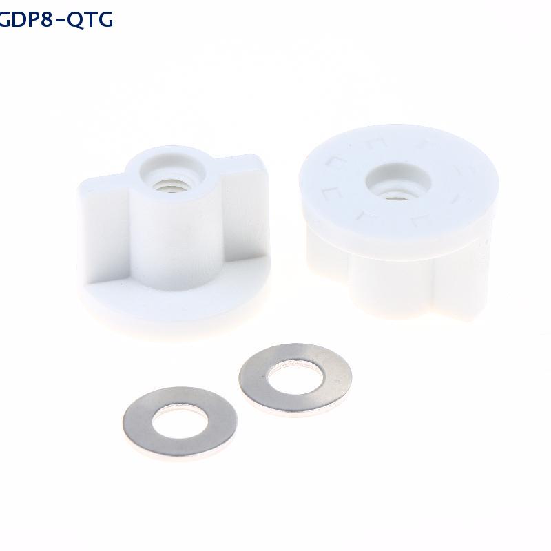 

NEW Fixed Replacement Rear Nut White 2.5cm 6MM Fixed Replacement For 6mm Screws Toilet Lid Bottom High Quality A1 2PCS