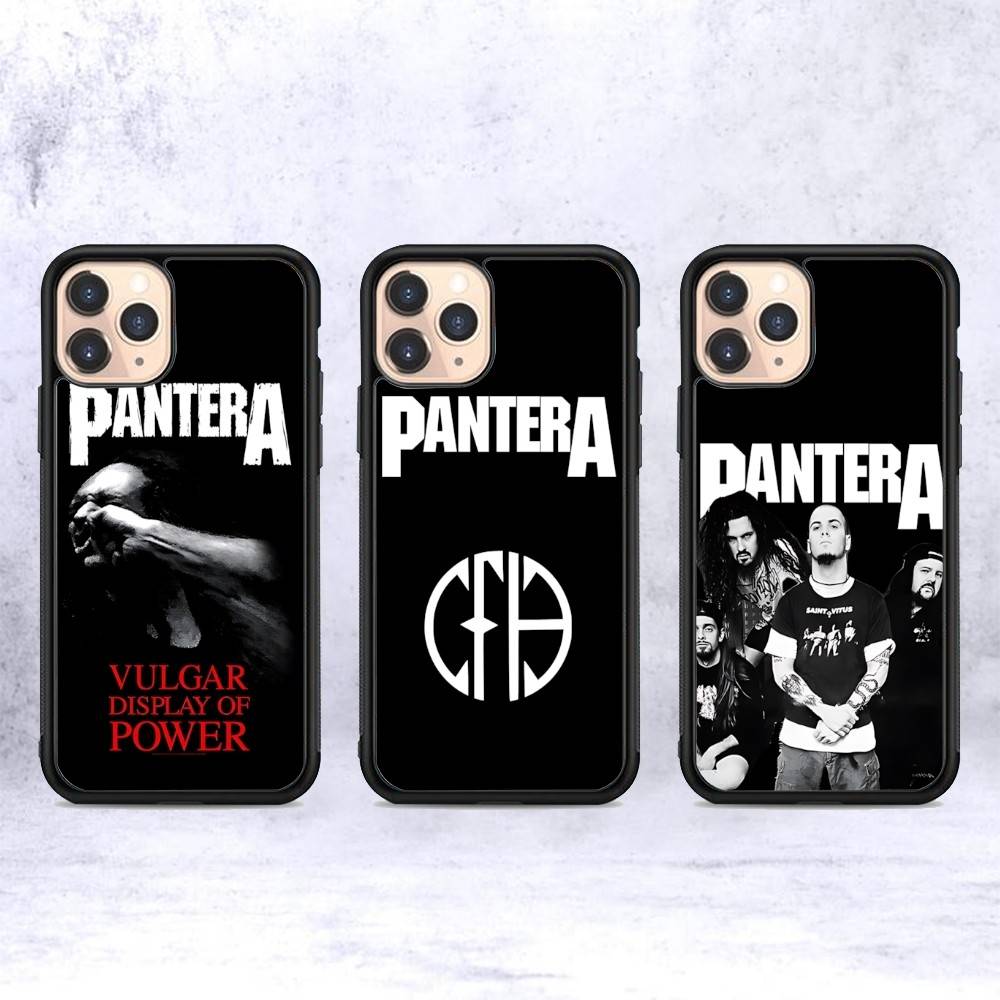 Dark Heavy Metal Rock P-PanteraS Band For IPhone 11 12 13 14 15 16 17 Pro Max Plus TPU+PC Shockproof Back Phone Cases