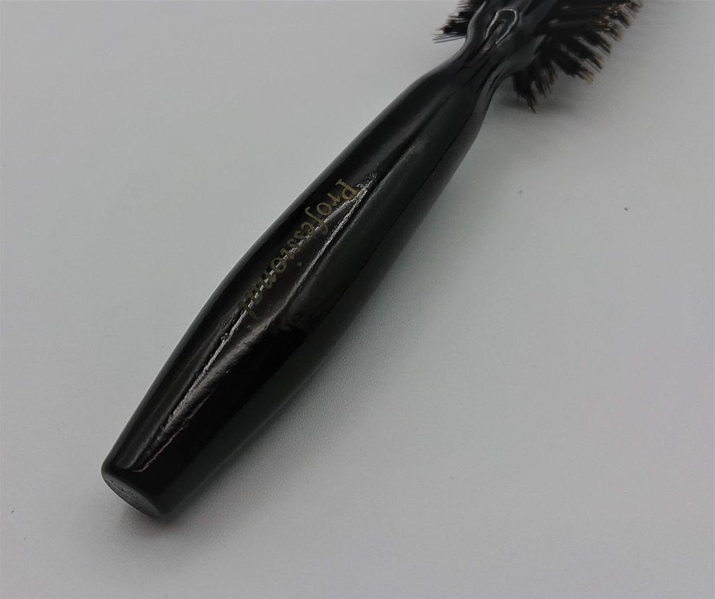 Roll Brush with Natural Bristles and a Wooden Perfect for Hair Handle, Care.