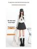 Women's High-Waist Sequin Wool-Blend A-Line Skort: Autumn/Winter 2025 Slimming Side-Slit Hip-Hugging Fashion