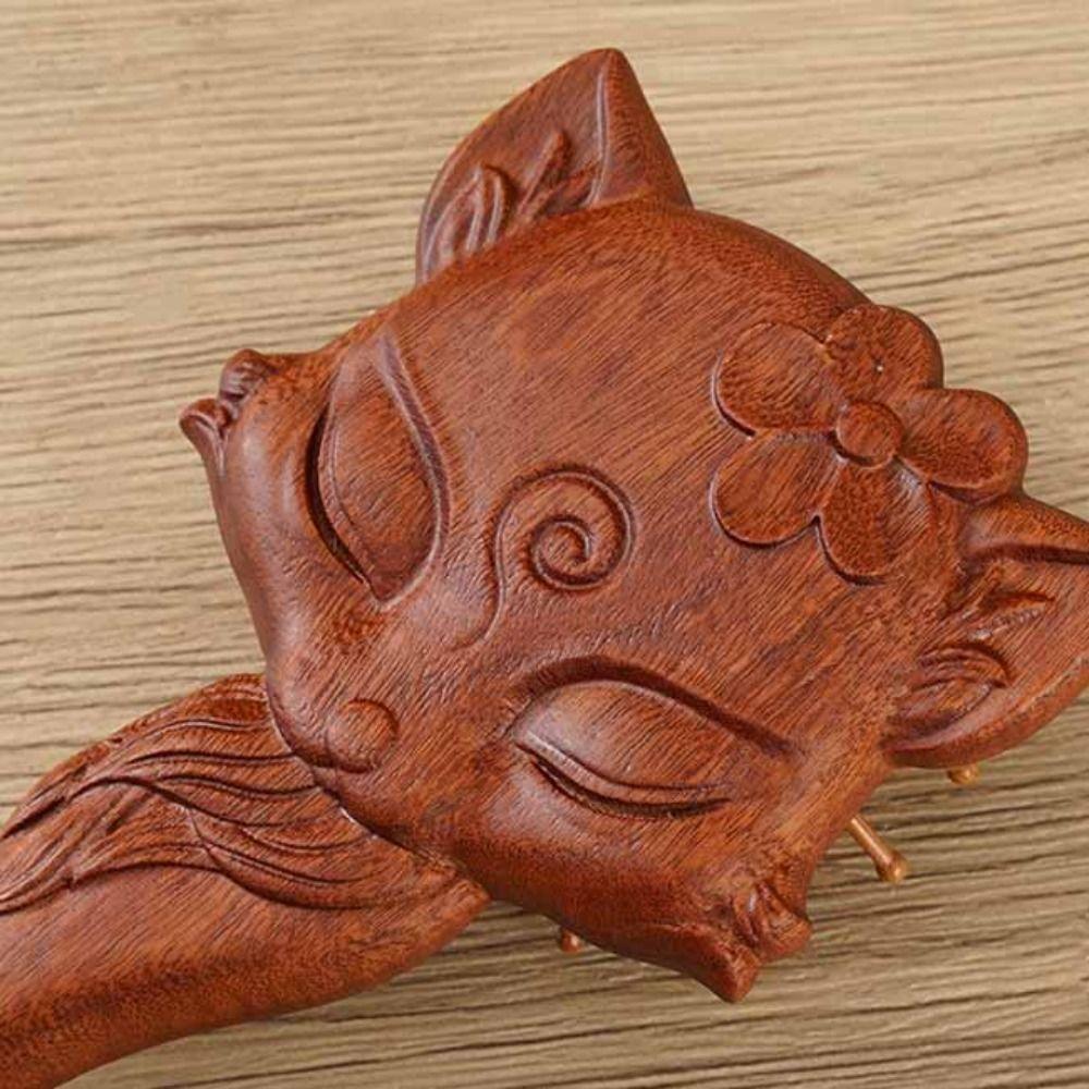 Animal Shape Air Bag Sandalwood Comb Portable Anti Static Air Cushion Comb Head Blood Circulation Scalp Massage Comb Gift
