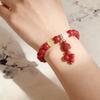 Special @New Chinese Style Red Lucky Bag Beaded Bracelet Zen Anti-cinnabar Beaded Bracelet Bracelet Jewelry