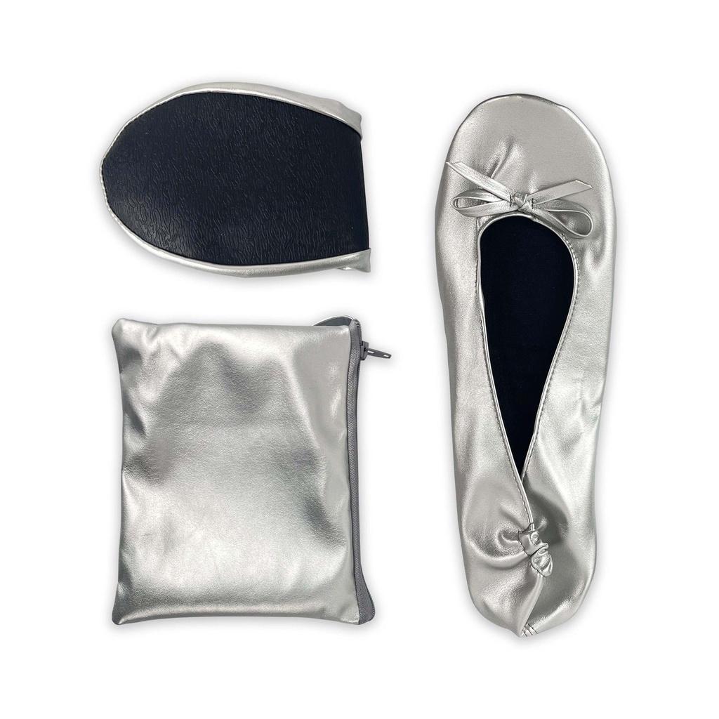 Indoor Foldable Portable Ballet Shoes Colorful Slipon Wedding Party Shoes Dance