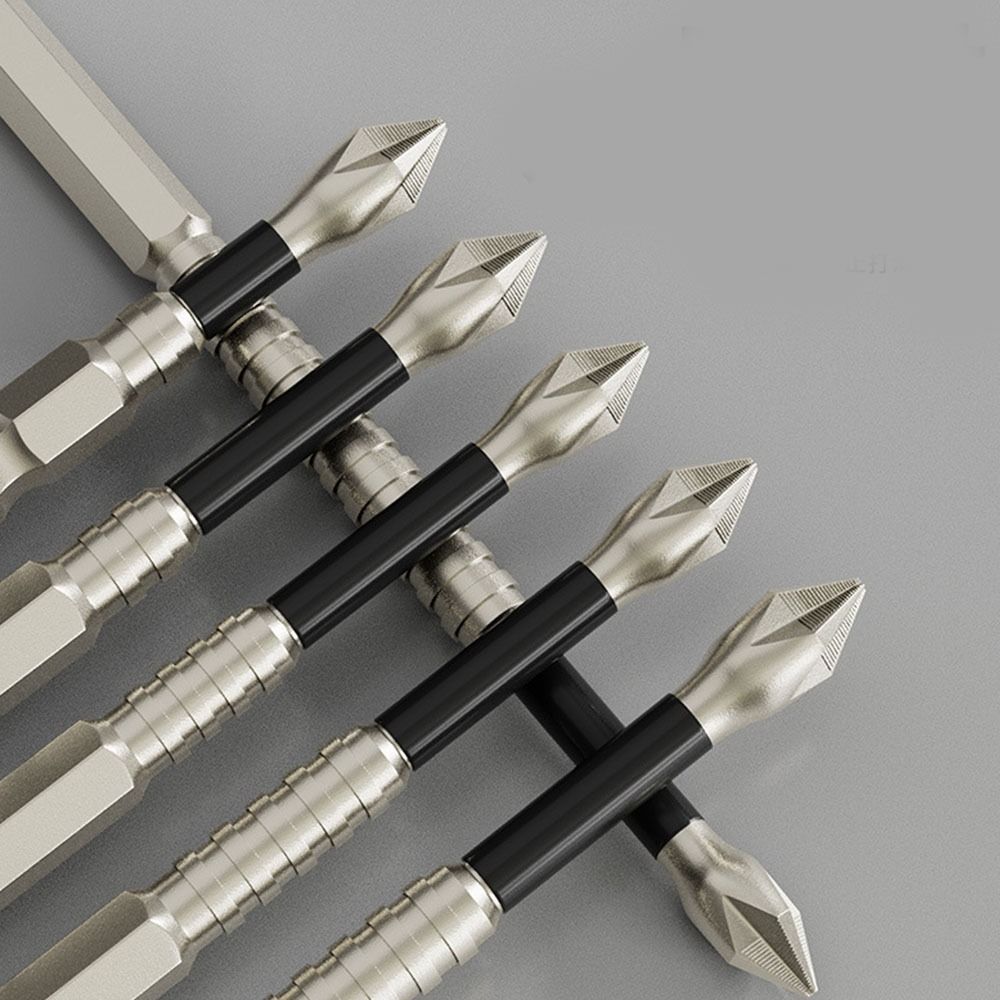 Zink Zinklegierung Stahl Magnetischer Bit-Einsatz Schlagfest PH2 Schraubendreher-Bits Schraubendreher Handwerkzeug