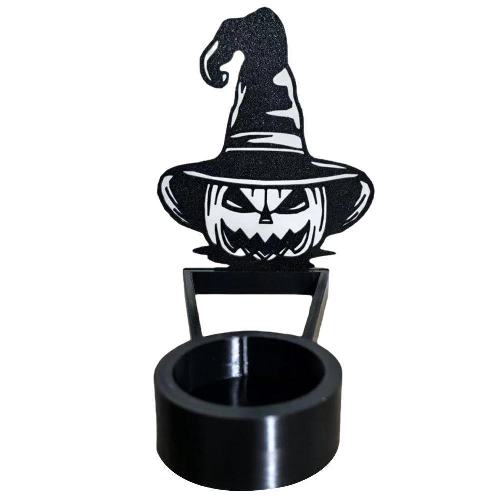 Halloween Horror Candle Holder Foldable Creative Candlestick Ornament Fun Creepy Desktop Decoration Atmosphere Arrangement Craft