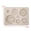 1 Stück, Rosenblattform Schokoladenform, 3D Silikonform, Blattform Bonbonform, Fondantform, Blütenpasteform, für DIY Kuchen Dekoration