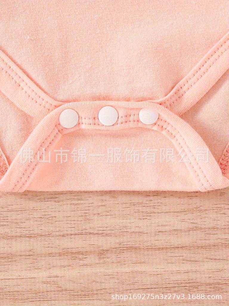 Comfy Multi-Color Floral Baby Girl Romper Set - Three-Piece Must-Have