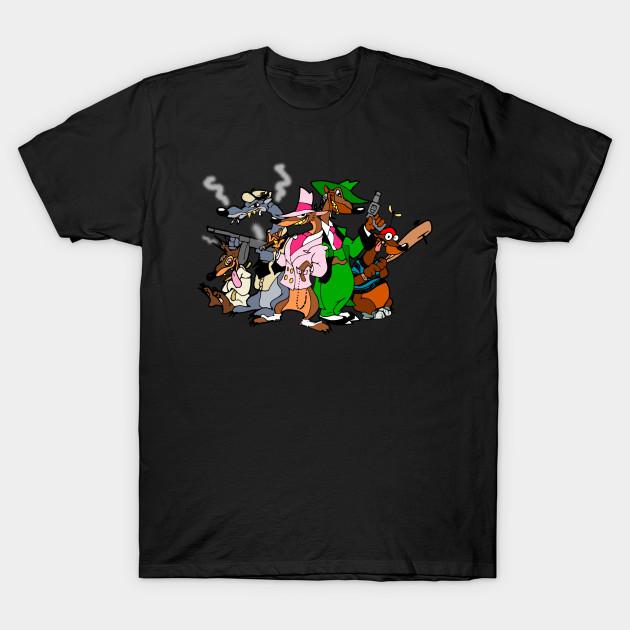 Men Black Print T-shirt Toon Patrol No-Cut Transfer Paper Print Cotton Tshirt XL чёрный