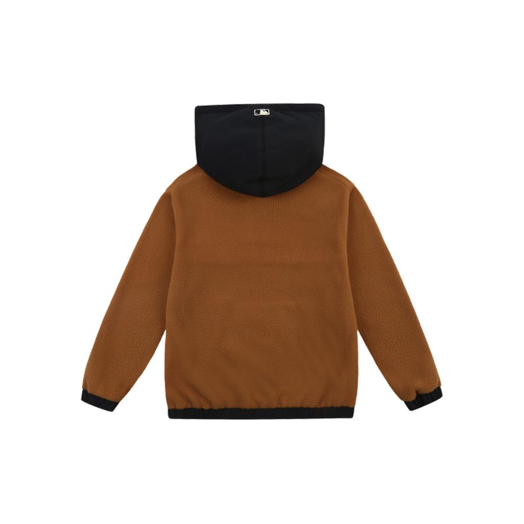 New MLB Velvet Jackets Unisex Brown 31HDF2061-50A