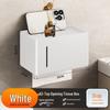 Punch-Free Wall-Mounted Gun Gray Tissue Box and Towel Holder