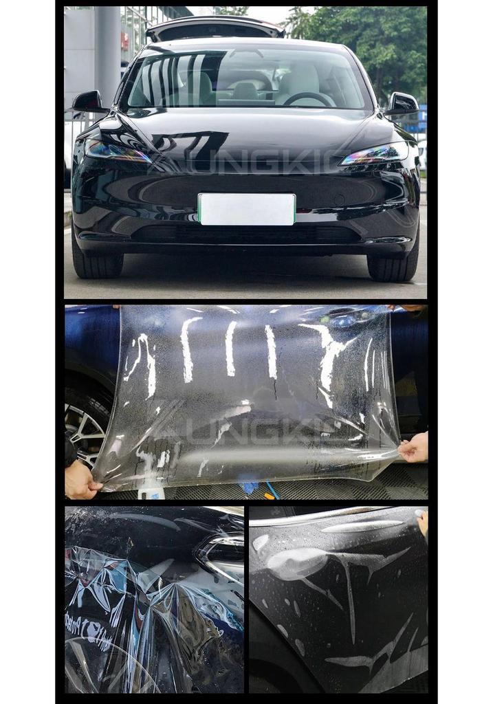 Tesla Model 3 Facelift Invisible TPU Car Wrap – Paint Protection Film for 24 Cross-Border Models