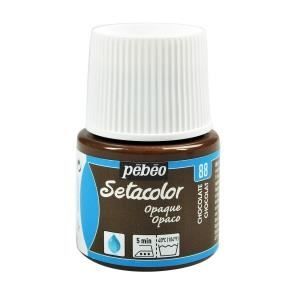 Peinture tissu - PéBéo - Setacolor opaque - Chocolat - 45 ml - Mixte