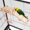 Natural Bird Play Gym Wooden Parrot Rest Platform New Cage Accessories  Cage Decor