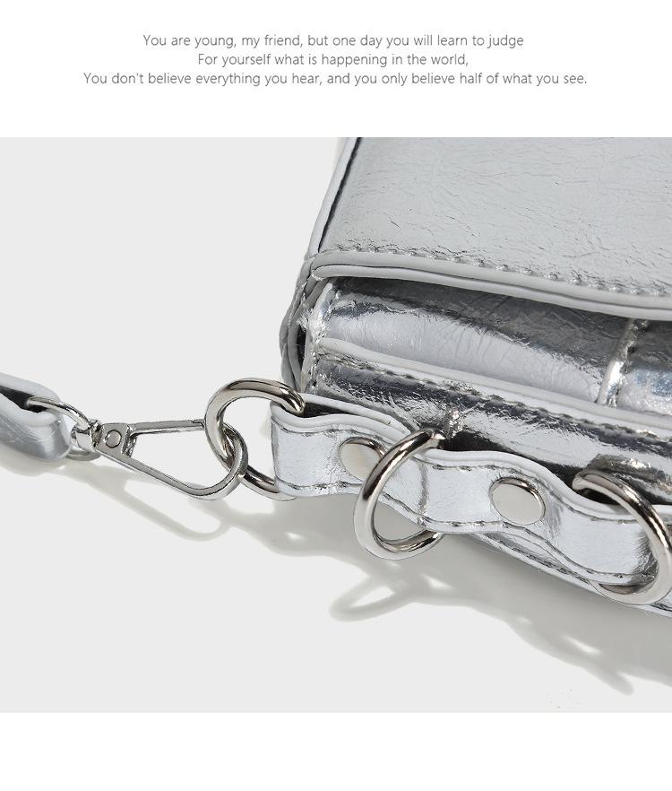 Korean Sweet & Spicy Girl Modern Heavy Metal Shoulder Handbag