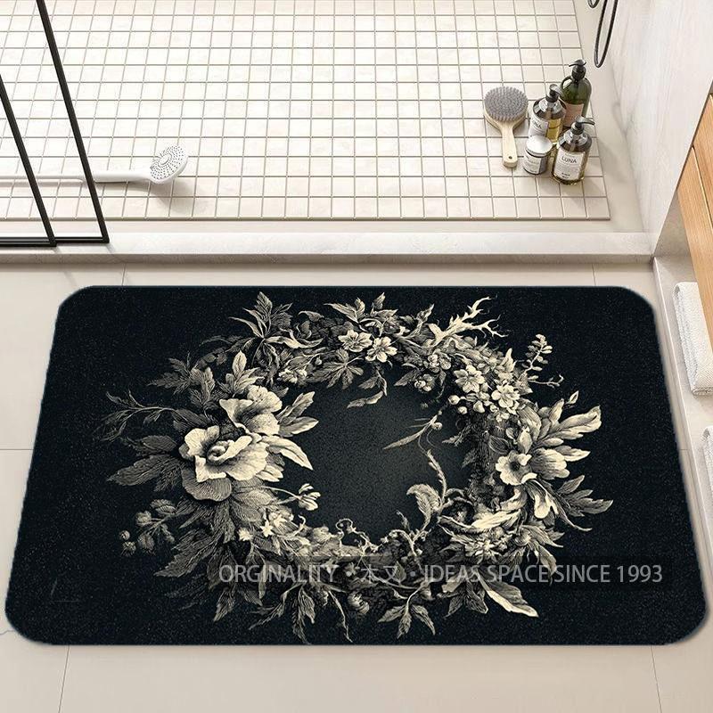 Exotic Floral Pattern Mat Living Room Decoration Home Sofa Non-Slip Carpet Study Bedroom Tatami Children'S Soft Floor Mat