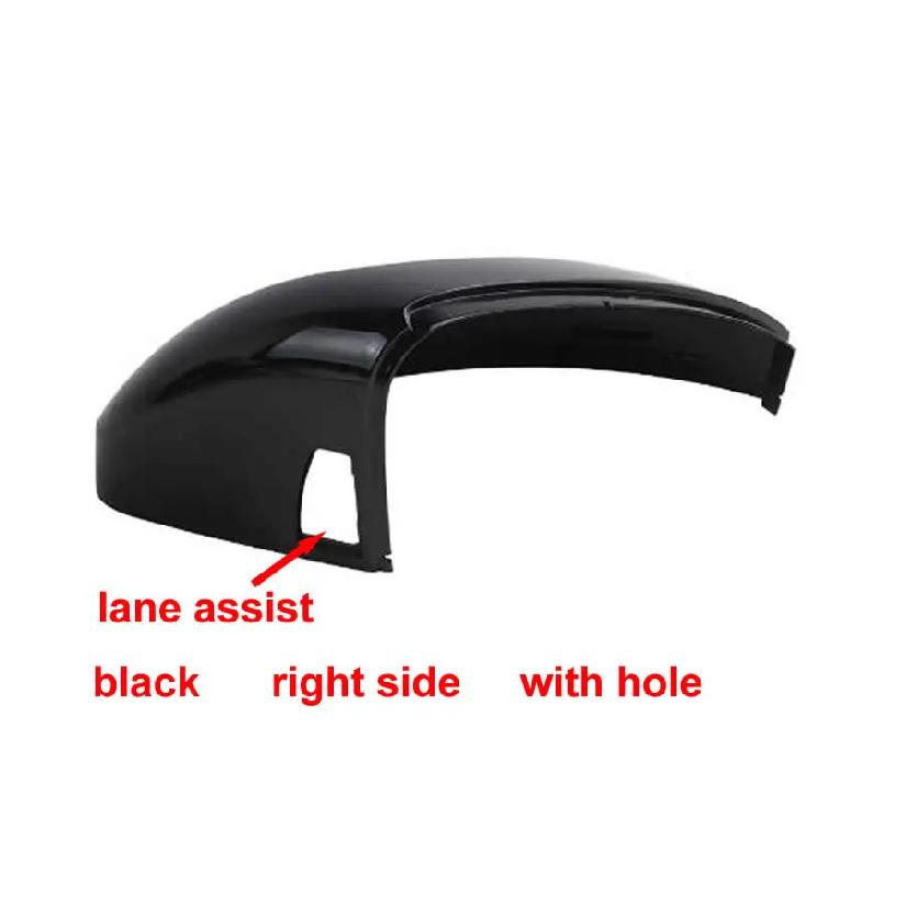 For Volkswagen VW Touareg    -2024 Car Reversing Mirror Cover Rearview Mirrors Housing Rear Shell Black