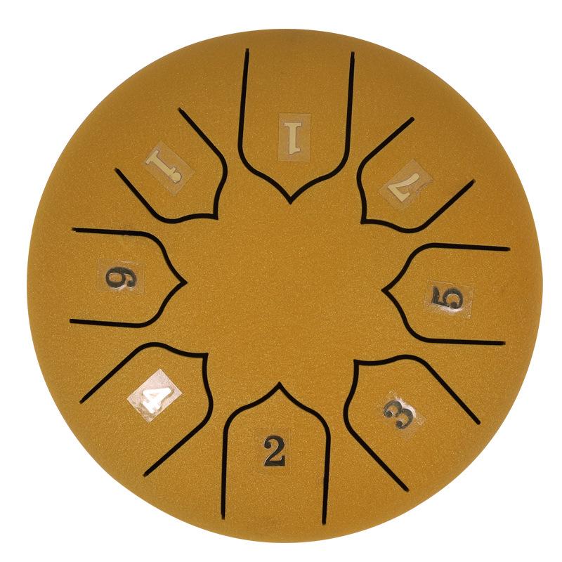 6-Inch 8-Note Steel Tongue Drum - Hand-Played Colorful Instrument for Adults & Children
