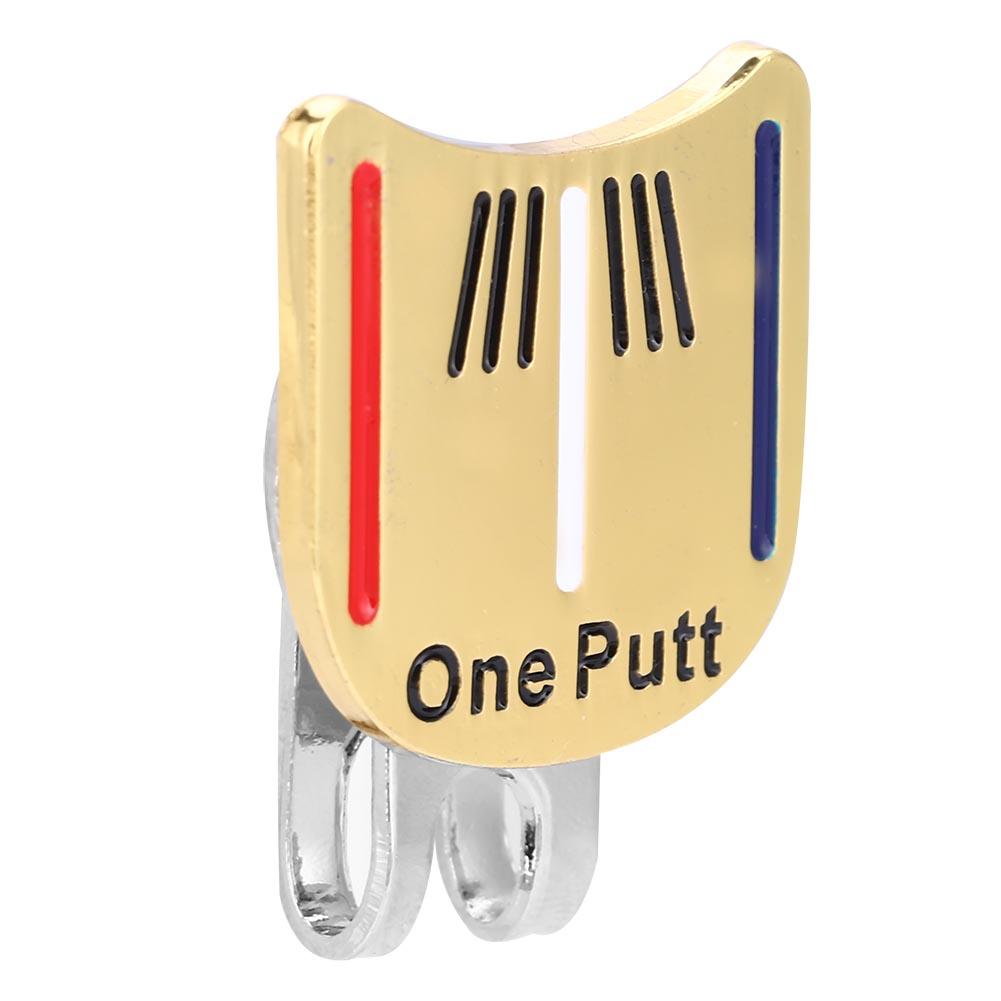 One Putt Durable Metal Golf Mini Magnetic Ball Marker Golfer Hat Visor Clip Accessory