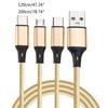 Multi Charging Cable USB C Splitter Cable 3 in 1 Fast Charging Cord with 2 Type C 1 MicroUSB Male Port for Phones Tablet