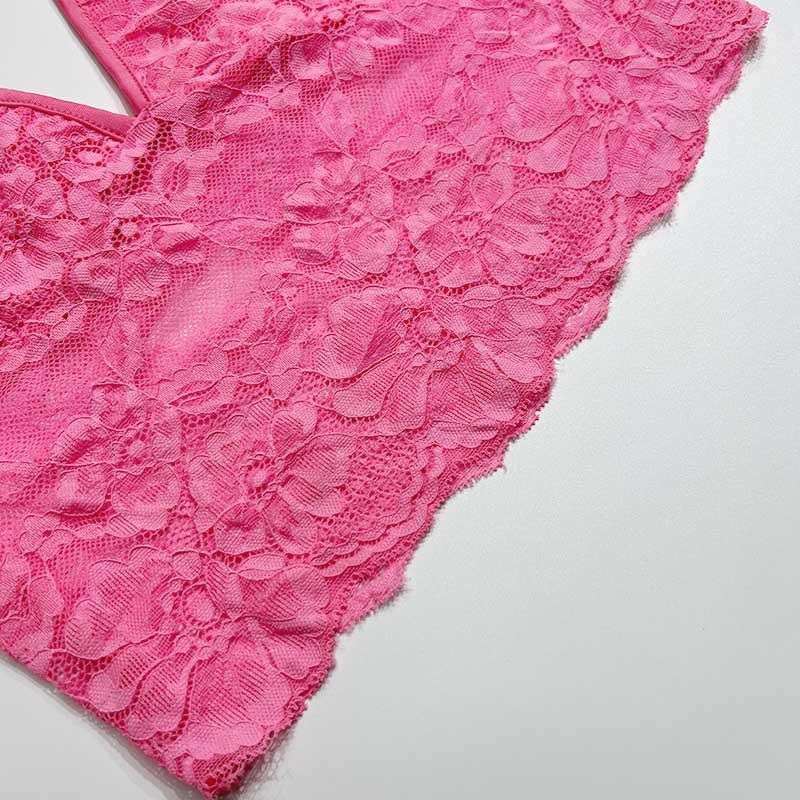 2023 New Women's Sexy Lace Splicing Camisole & Hip-Hugging Mini Skirt Set