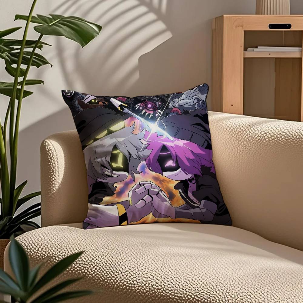 ANIME m-Murder d-Drones Kissenbezug Komfort Sofa Bett Seidig elegant Verdeckter Reißverschluss Benutzerdefinierte Dekorative Kissenhülle
