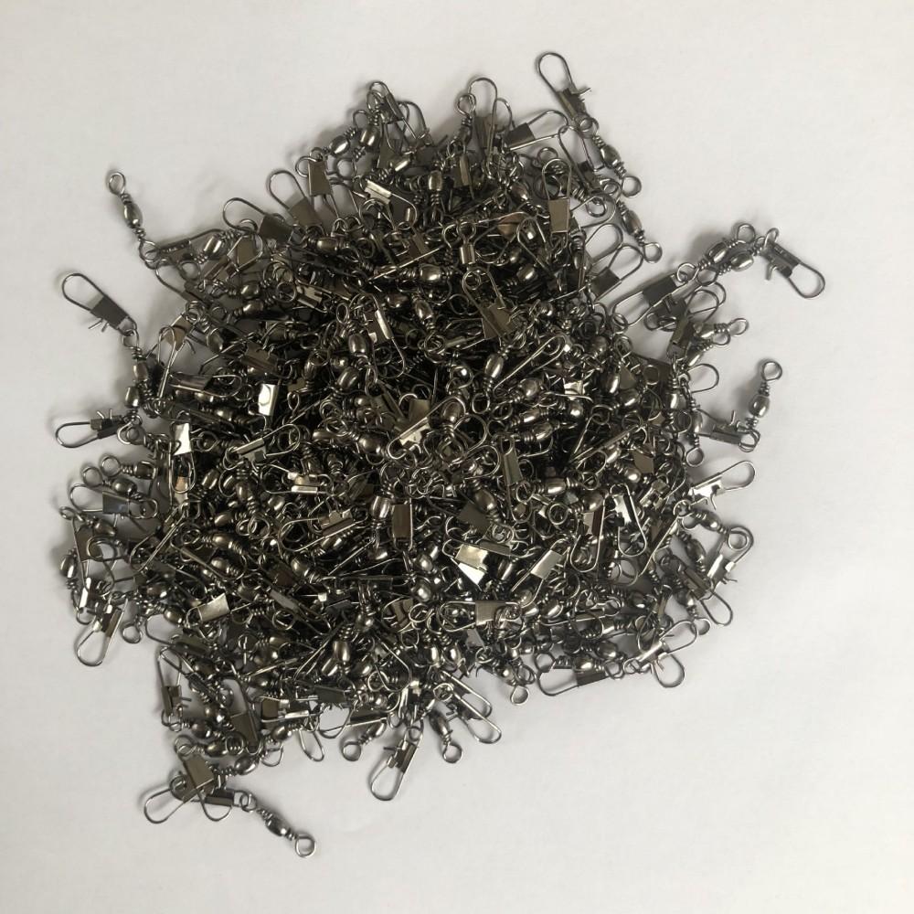 210 Stück/Box B-Typ Stift Achtringverbinder Flaschenwirbel Schnellwirbel Schnalle Angelzubehör