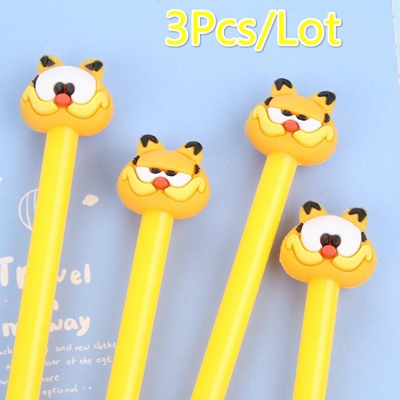 

3pcs/lot Gel Pen Cute Anima Pens Material Escolar Kawaii Stationery Canetas Escolar School Office Su