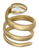 Roberto Cavalli Glam Evo 5 Silver Dial Gold Steel Strap Watch for Women JC1L228M0035