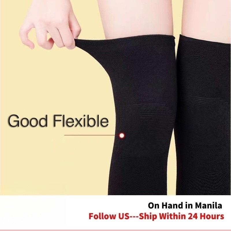 Elastic Knee Pads 2Pcs/Pair Polyester Cotton Non-Slip Sports Fitness Knee Pads Flexible Free Size Breathable Knee Braces