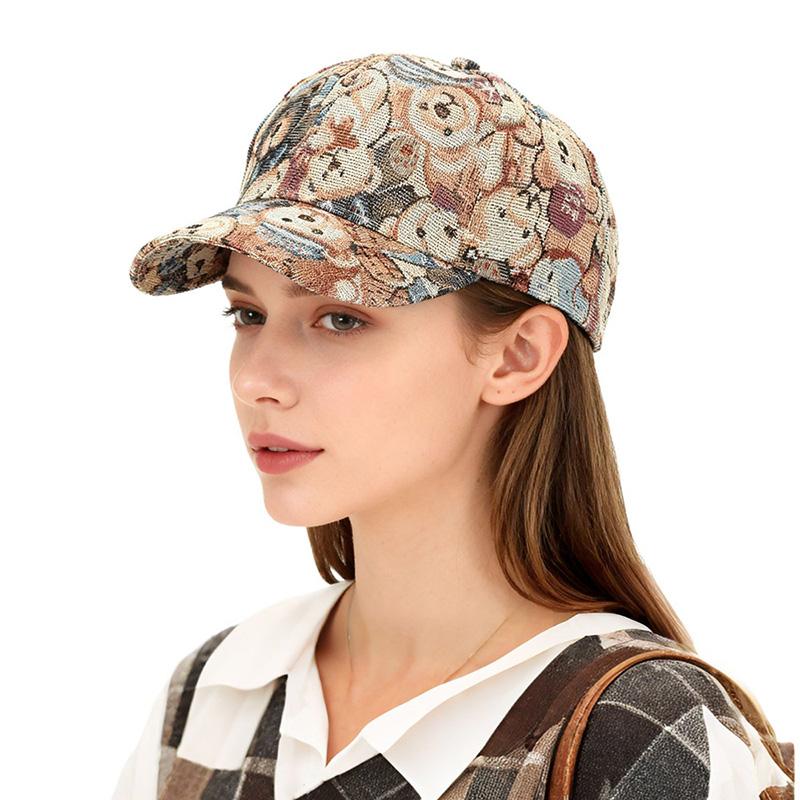 Trendy Cartoon Little Bear Duckbill Hat Casual Cute Couple'S Baseball Cap Spring Summer Outdoor Sports Sun Protection