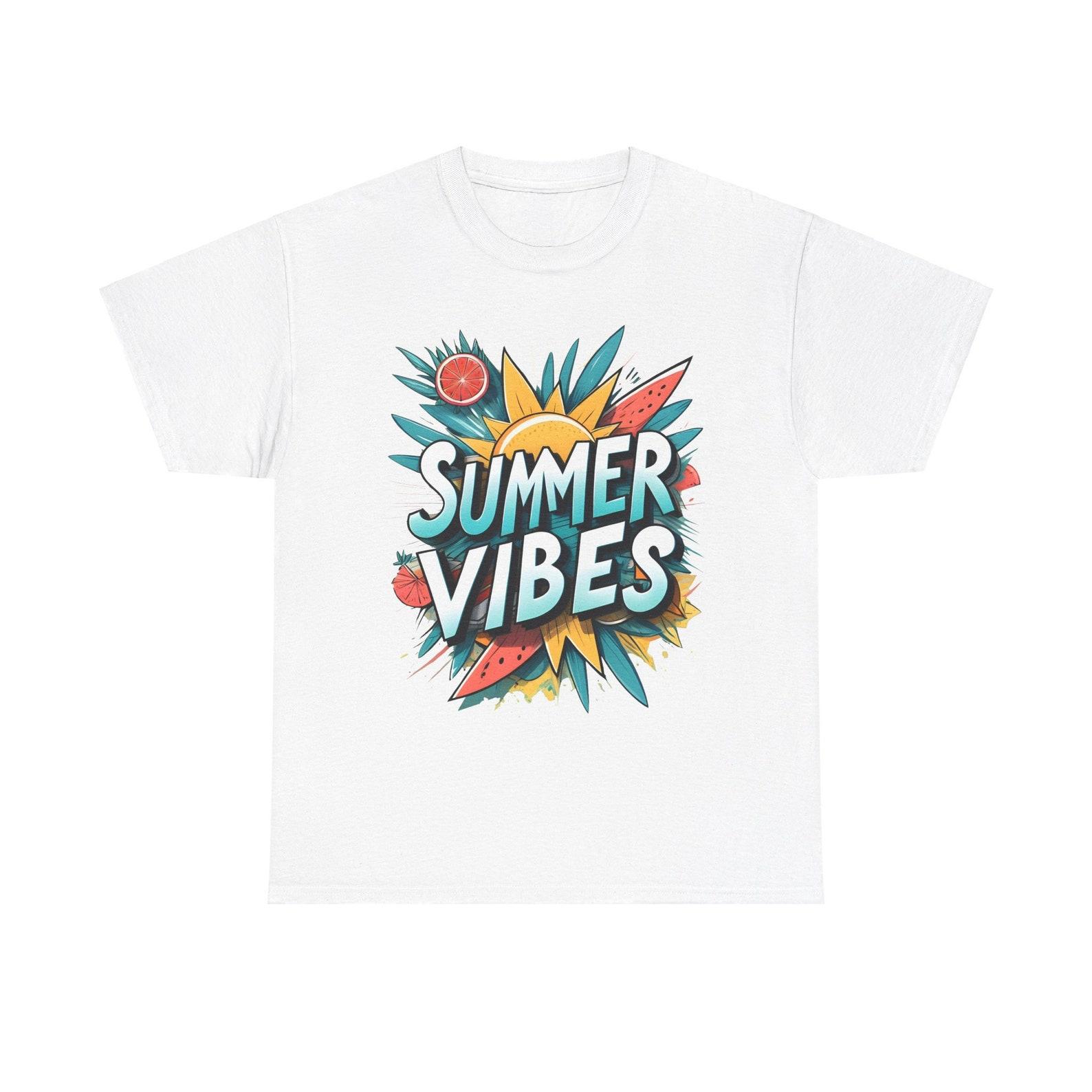 Summer Vibes Graphic Tee - Unisex Cotton T-Shirt M