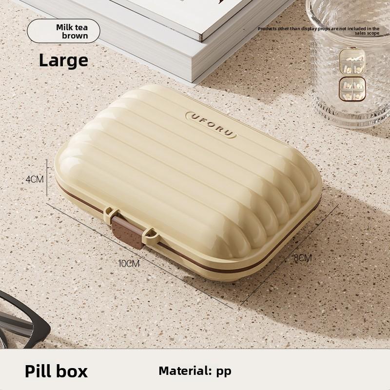 

Mary Divided portable jewelry box for travel, double-layer sealed moisture-proof pill storage box