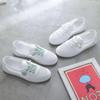2025 Women's Lightweight White Mesh Casual Flat Shoes - Korean Style, Breathable, Summer All-Match Design.