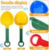 Toddmomy 3-Piece Sand Toy Set, Kids Plastic Sand Shovels, Lightweight Durable Beach Sand Digging Tools for Outdoor Sandbox Play